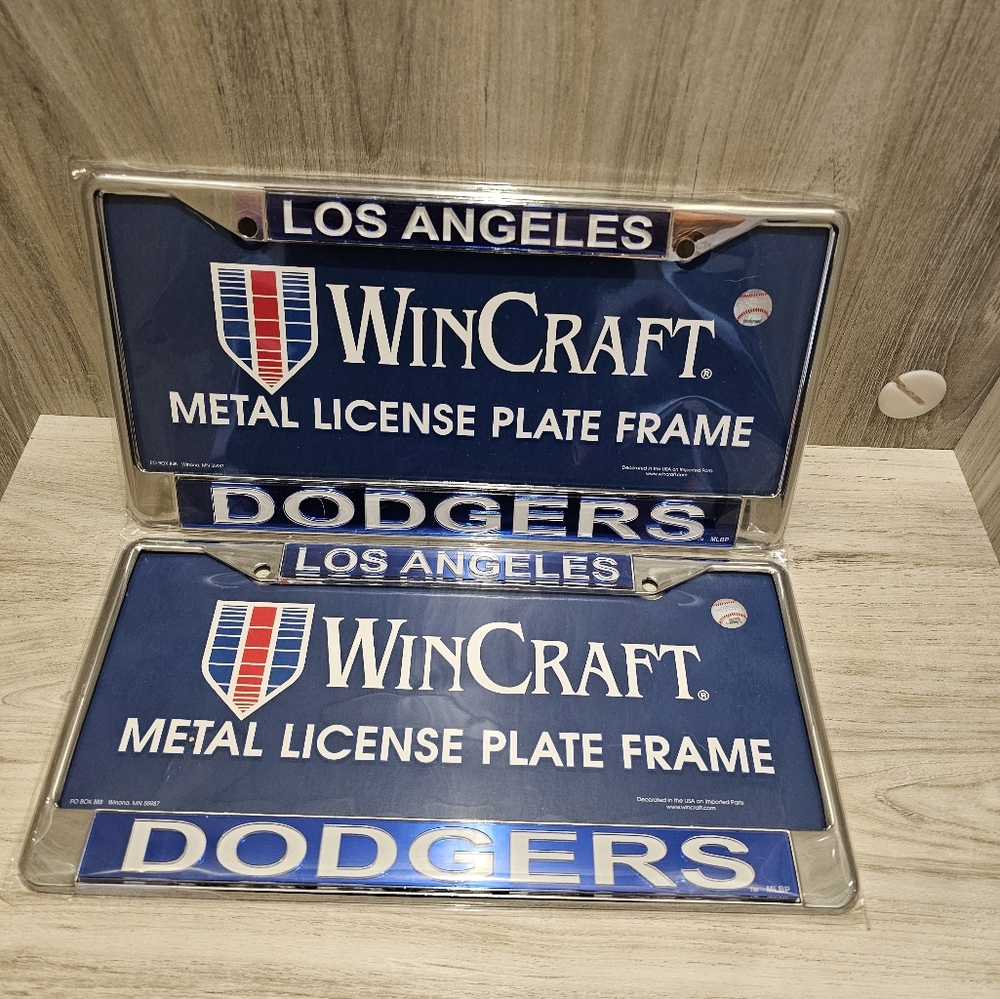 Los Angeles Dogers set of 2 License plate Frames